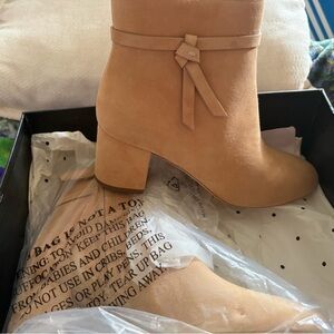 Kate Spade Women's Beige Heeled Boots